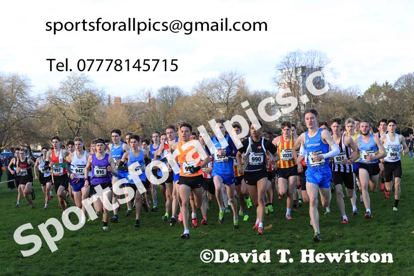 Junior Men (Under-20s), 2023 British Athletics Cross Challenge, Sefton Park, Liverpool. Photo: David T. Hewitson/Sports for All Pics